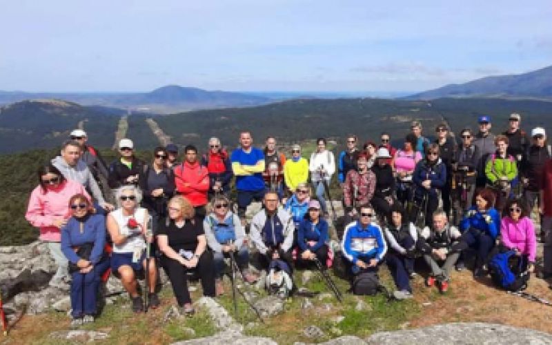 Foto de grupo en una excursión